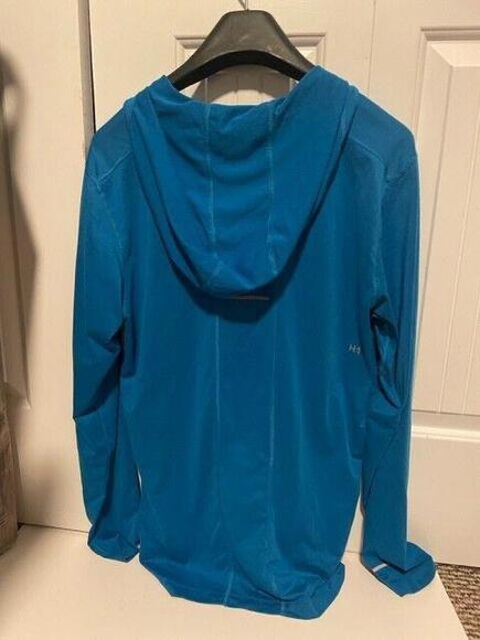 ASICS Men's  1/4 Zip Top Training Apparel, Color Blue, Size L - Picture 2 of 4
